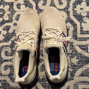 Adidas Men's white/blue/Red Sneakers. Size 13 with many times.  Listing #17115